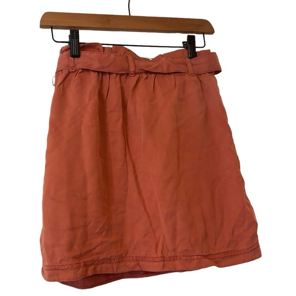 NWT Nicole Miller New York Coral Lyocell Retro Look Skirt -XS - Picture 2 of 7